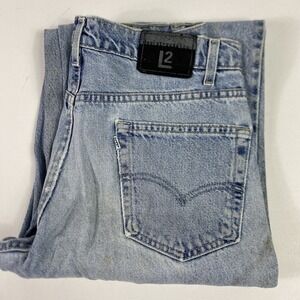 Vintage Levis L2 Jeans Mens 30x30 Wide Leg Baggy Denim White Tab RARE 90s